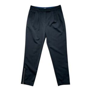 Wilfred Aritzia Pants Trousers Straight leg zipper ankle pleated Black Size 0